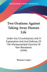 Two Orations Against Taking Away Human Life