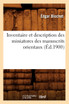 Inventaire et description des miniatures des manuscrits orientaux (Éd.1900)