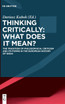 Thinking Critically