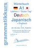 Wörterbuch Deutsch - Japanisch - Englisch Niveau A1
