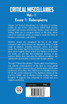 CRITICAL MISCELLANIES Vol.- I Essay 1