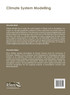 Climate System Modelling