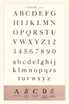 Vintage Journal Font Sample Chart, Carlson