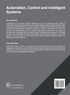 Automation, Control and Intelligent Systems