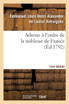 Adresse à l'ordre de la noblesse de France 1er éd.