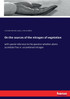 On the sources of the nitrogen of vegetation