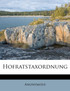 Hofratstaxordnung