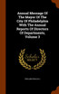 Annual Message Of The Mayor Of The City Of Philadelphia With The Annual Reports Of Directors Of Departments, Volume 3