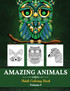 Amazing Animals Grown-ups Coloring Book