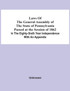 Laws Of The General Assembly Of The State Of Pennsylvania Passed At The Session Of 1862 In The Eighty-Sixth Year Independence With An Appendix