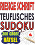 Riesige Schrift Teuflisches Sudoku