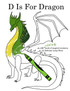 D Is For Dragon Coloring Book