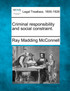 Criminal responsibility and social constraint.