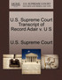 U.S. Supreme Court Transcript of Record Adair v. U S