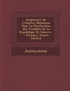 Reglement De L'illustre Mediation Pour La Pacification Des Troubles De La Republique De Geneve...