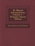 M. Manilii Astronomicon, Volume 2