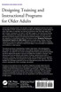 Designing Training and Instructional Programs for Older Adults