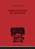 Logical Syntax of Language