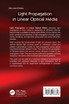 Light Propagation in Linear Optical Media