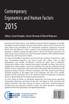 Contemporary Ergonomics and Human Factors 2015