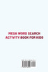 Mega Word Search Activity Book for Kids by Abe Robson (Hardcover)