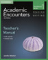 Academic Encounters Level 1 Teacher's Manual Reading and Writing