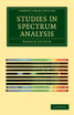 Studies in Spectrum Analysis