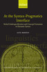 At the Syntax Pragmatics Interface