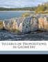 Syllabus of Propositions in Geometry