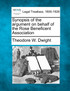 Synopsis of the argument on behalf of the Rose Beneficent Association