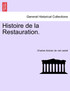 Histoire de la Restauration.