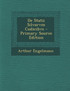 De Statii Silvarvm Codicibvs - Primary Source Edition