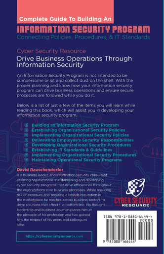 Complete Guide to Building an Information Security Program by David ...