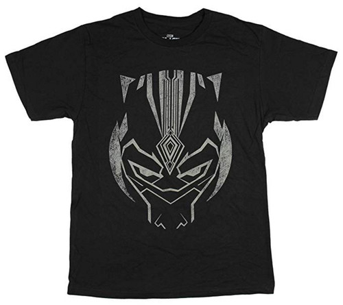 Men's Marvel Comics Black Panther Distressed T'Challa Mask T-Shirt