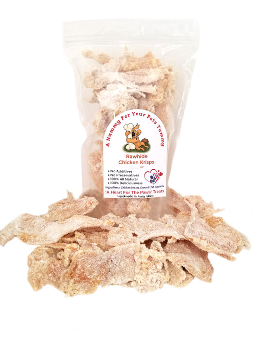 A Heart For The Paws Handmade Chicken Jerky Dog Treats - Plain Or With Herb - Made In Idaho