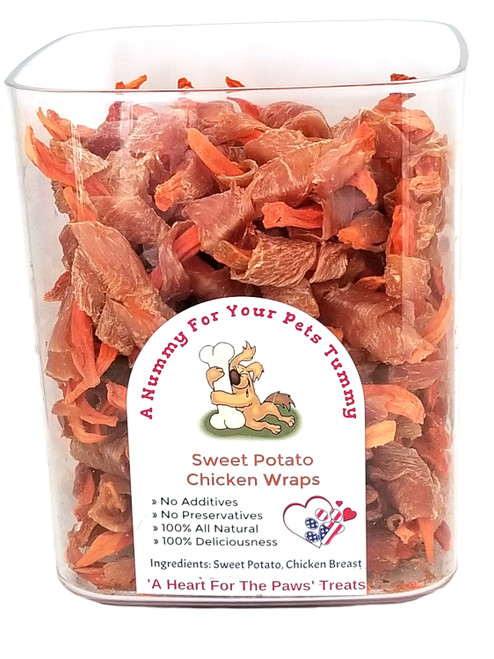 Sweet Potato Chicken Wraps - Dog Treats Made In Idaho