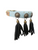 MuttNation Denim Concho & Fringe Dog Collar, Small