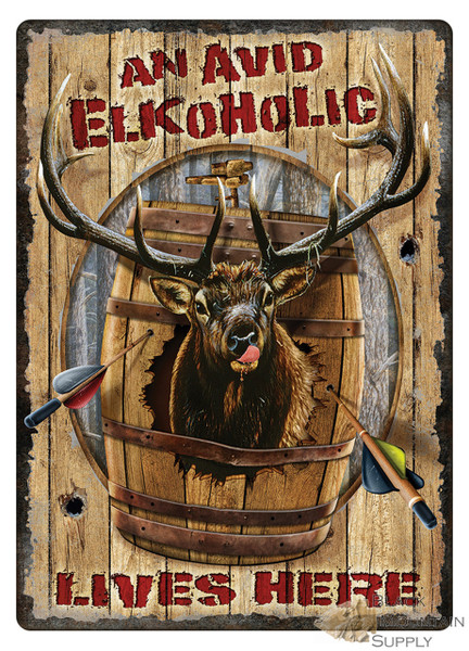 Elkoholic Tin Sign