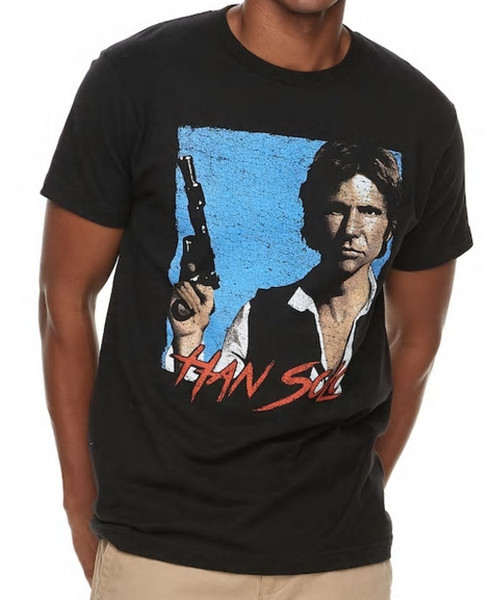 Men's Star Wars Han Solo Cracked Graphics T-Shirt