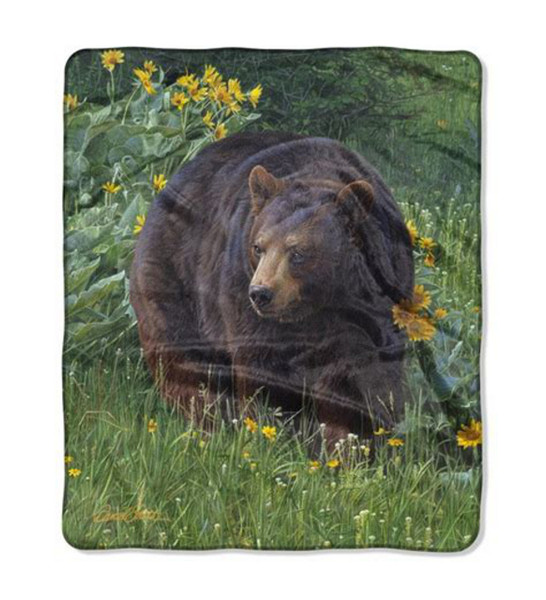 Throw Blanket American Heritage Collection Grizzly Bear