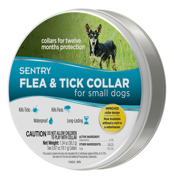 Sentry Flea & Tick Dog Collar - Small