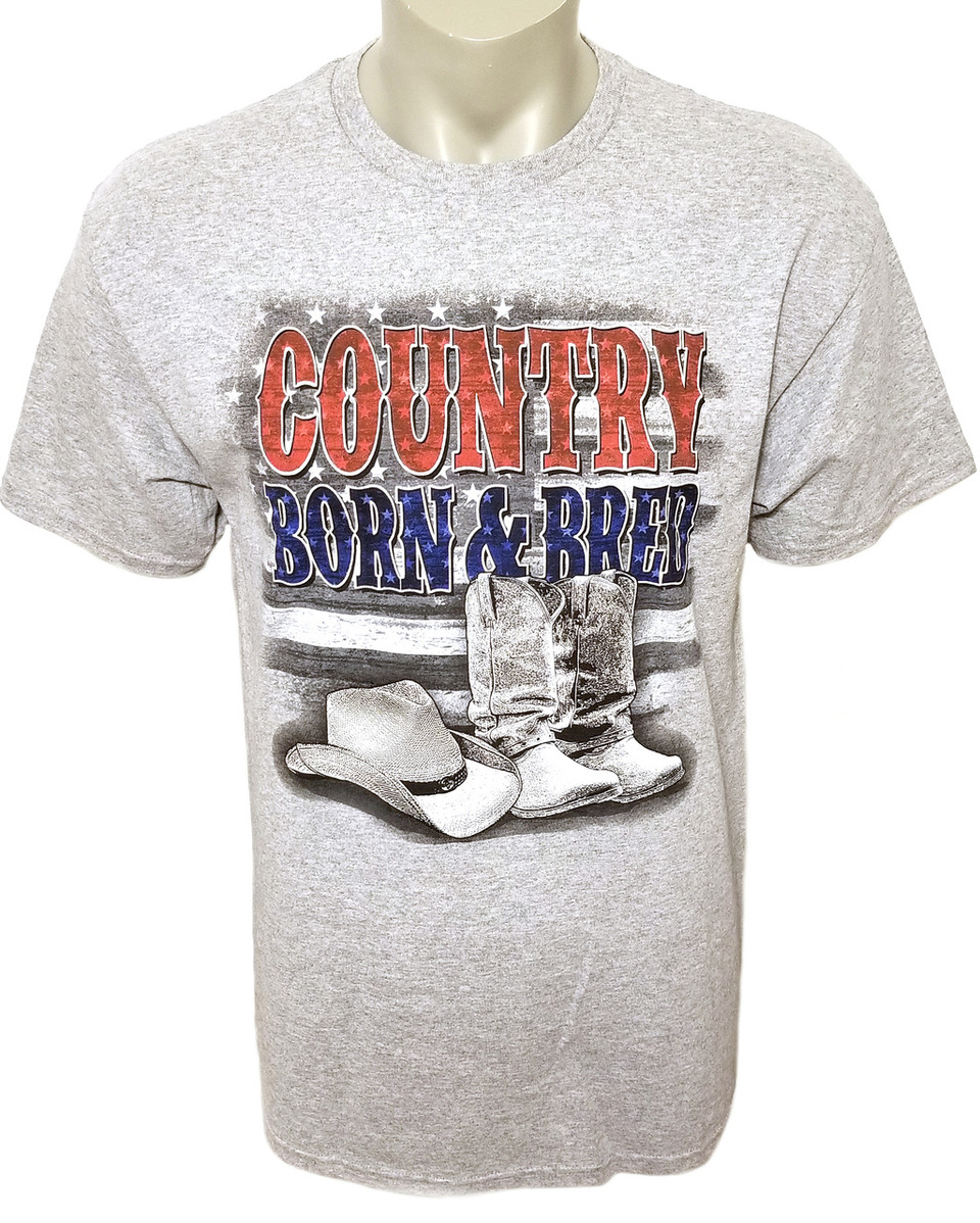 Men's Country Born and Bred T-Shirt - Black Mountain Supply