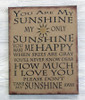 11X14 YOU ARE MY SUNSHINE