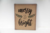 8X10 MERRY AND BRIGHT GREENS