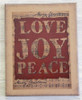 11X14 LOVE JOY PEACE