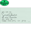 YOU ARE MY SUNSHINE 12X24