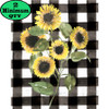 Sunflowers And Gingham 12X16
