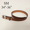 1 1/2 Plain Work Belt Sm Chestnut