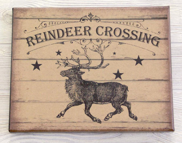 8X10 REINDEER CROSSING