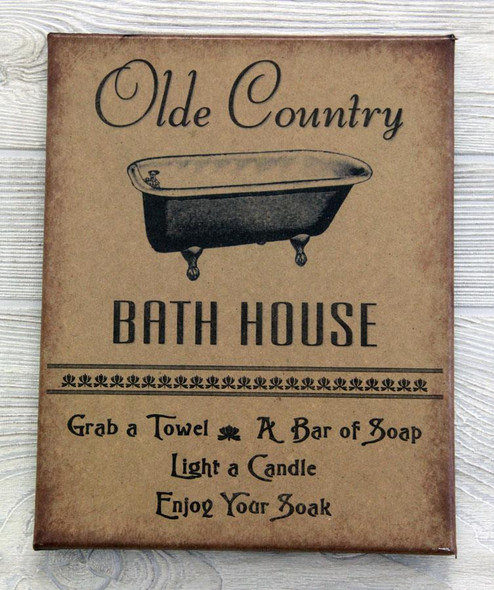 8X10 OLDE COUNTRY BATH HOUSE